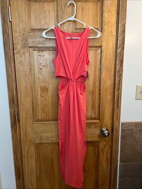 Beyond Yoga Coral Cutout Maxi Dress - Women